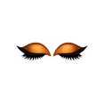 thumbnail image 2 of Lazy Eye Shadow Eyelash Patch, Lazy Eyelash Stickers, Reusable Adhesive Eyelashes, Natural & Waterproof Eyelashes Makeup Stickers Instant for Women's Make Up 1PC-Orange, 2 of 8