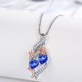 thumbnail image 7 of Taioiat Double Birthstone Necklaces for Women 18K Gold Plated Birthstone Rose Flower Jewelry Anniversary Valentines Day Mother's Day Birthday Gifts for Her Wife Girlfriend Mom, 7 of 7