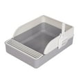 thumbnail image 2 of lionlar Cat Litter Box Litter Pan Potty Toilet with Spoon Portable Removable Splashproof Gray L, 2 of 9