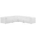 thumbnail image 2 of Modway Mingle 5 Piece Upholstered Fabric Sectional Sofa Set in White, 2 of 6