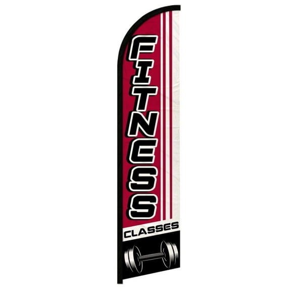 Fitness Classes Windless Banner Flag