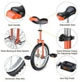 thumbnail image 2 of Yescom 16 In Wheel Outdoor Unicycle Adjustable Seat Exercise Bicycle Balance Training for Adults Teenagers Kids, Orange, 2 of 9
