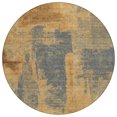 thumbnail image 2 of Addison Rugs Chantille Indoor/Outdoor Transitional Abstract Gold Machine Washable Round Rug, 8' x 8', 2 of 8