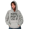 thumbnail image 3 of Normal People Scare Me Tales Horror Hoodie Sweatshirt Women Men Brisco Brands X, 3 of 6