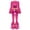 Hot Pink, variant on Womens Shiny Dance Jumpsuit Flare Sleeve Unitard Outfit Disco Club Party Silver M