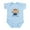 Sky Blue, variant on CafePress - Monkey Boy 1St Hanukkah Infant Bodysuit - Baby Light Bodysuit, Size Newborn - 24 Months