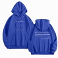 thumbnail image 2 of Godom Womens Hoodies Letter Print Oversized Sweatshirts Fall Fashion 2025 Long Sleeve Solid Color Hoode Sweatshirt with Pockets, 2 of 4