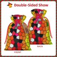 thumbnail image 2 of Fuzoiu Colorful Tie Dye Stained Glass 1 Print Christmas Gift Bag,Burlap Gift Bag with Drawstring Closure & Hang Tag,Perfect for Holidays, Birthdays, and Special Occasions-Small, 2 of 6