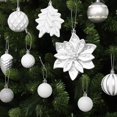 thumbnail image 6 of Alupssuc 106ct Christmas Balls Ornaments Set, Colorful Shatterproof Plastic Decorative Baubles for Xmas Tree Decor, White & Silver, 6 of 7