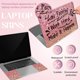 thumbnail image 3 of Funda para portátil Stay Positive con texto motivacional, universal, de vinilo adhesivo extraíble, personalizada, para portátiles de 12, 13, 13,3, 14, 15, 15,4 y 15,6 pulgadas., 3 of 7