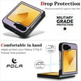 thumbnail image 6 of ELEHOLD Case for Samsung Galaxy Z Flip 6, Shockproof Magnetic Case Hard PC Slim Phone Cover,Purple, 6 of 11