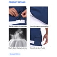 thumbnail image 3 of Mowujeit Mens Swim Trunks with Zipper Pockets Quick Dry Liner Bathing Suit-White stripe S, 3 of 8