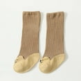 thumbnail image 4 of Odeerbi Baby Toddler Socks Boys Girls Cute Cartoon Stocking Keep Warm Soft Indoor Socks Coffee, 4 of 4