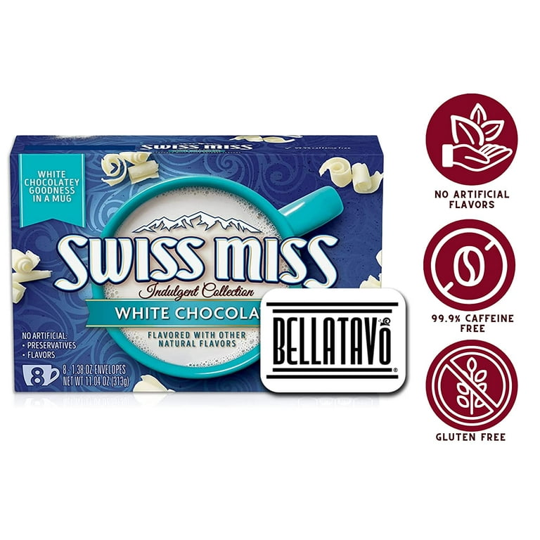 Swiss Miss Indulgent Collection Dark Chocolate Sensation Hot Cocoa Mix, 1  Pack (8 - 1.25 oz packets, total : 10 ounce)