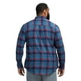 thumbnail image 2 of Big & Tall IZOD Stratton Flannel Long Sleeve Button Down Shirt Color: Light Bijou Blue Size: 3XB, 2 of 4