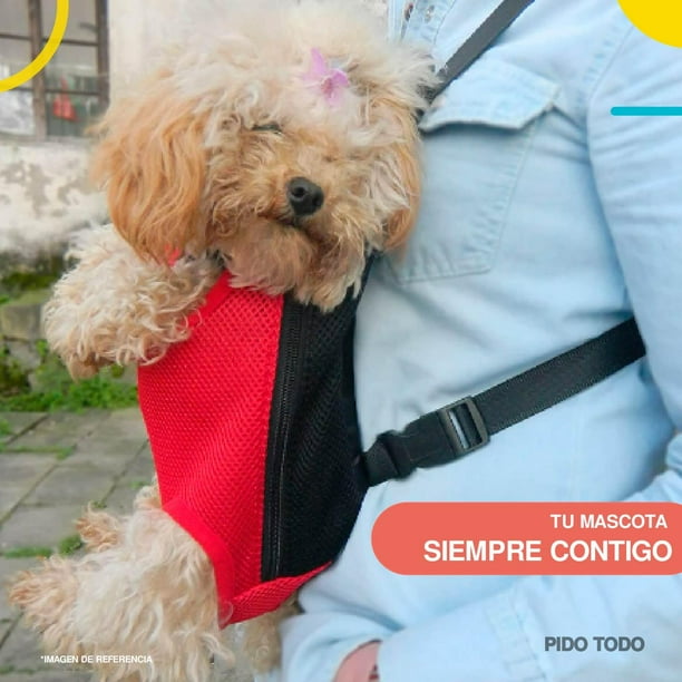 Bolsa Cangurera Transportadora Mochila para Mascota Mediana rojo 6.49 pulg Poli Pets PP CPMPK M Walmart en linea