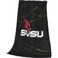 thumbnail image 3 of Saginaw Valley State University Logo Blanket Large Luxury Fleece Soft Anti-Static Anti-Pilling Flannel Bed Blanket, 3 of 6
