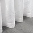 thumbnail image 3 of Linen Sheer Curtains for Living Room, Voile Window Curtain Panels Semi Sheer Geometric Window Treatment Curtains Farmhouse Sheer Curtains for Bedroom Office Home, 52" W x 63" L White, 3 of 9