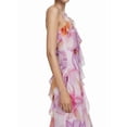 thumbnail image 3 of Women'S Summer Sleeveless Wrap Ruffle V Neck Floral Front-Slit Sundress Maxi Dress M, 3 of 9