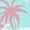 Blue, variant on Cozymy Women's Los Angeles California Palm Tree Surf Beach Graphic V-Neck Short Sleeve Casual Summer T-Shirt