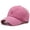 Pink-1, variant on Washed Plain Cotton Baseball Cap Unisex Vintage Low Profile Adjustable Dad Hat Classic Casual Solid Color Cap for Men Women