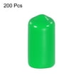 thumbnail image 3 of Uxcell 200Pcs 2mm Rubber End Caps Cover Vinyl Screw Thread Protector Round Wire Shelf Caps Green, Green 10mm 200, 3 of 5