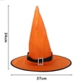 thumbnail image 3 of Divertido sombrero de bruja para decoración de fiesta de Halloween | HUOGUO, 3 of 3