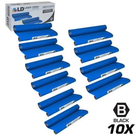 Pc401 Compatible Fax Ribbon - LD Compatible Replacements for Brother PC402 Set of 10 Thermal Fax Ribbon Refill Rolls for use in Brother FAX 560, FAX