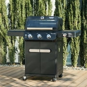 Monument Grills Mesa 3-Burner Black Propane Gas Grill with Clear View Lid and LED Controls