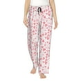 thumbnail image 2 of Kdxio Women's Comfy Stretch Cute Hand Drawn HeartsPrint Drawstring Pajama Pants-XX-Large, 2 of 9