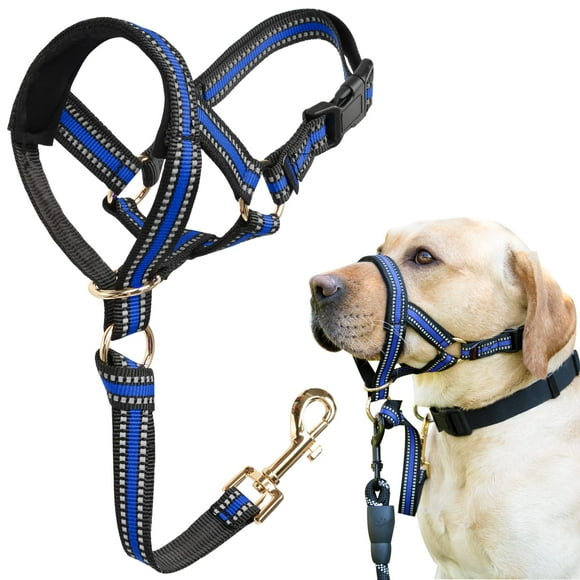 Bozal y correa sin corteza para perros pesados con cabeza halter XL