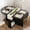 Black, variant on 3-in-1 Folding Dining Table with Wine Rack & Cup Holder Lockable Casters, Drop Leaf Oval Folding Kitchen Table for Small Spaces, Black