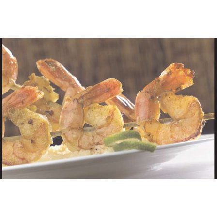 Icelandic Samband Of Iceland Big Bobs Lightly Marinated Skewer Shrimp, 2.5 Pound - 4 per case.