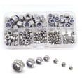 thumbnail image 1 of Cseao 210 Piezas Kit Surtido De Tuercas Autoblocantes Hexagonales Nylock Tuercas Insertadas De Nylon Tuercas Auto Remachables De Acero Inoxidable 304, 1 of 5
