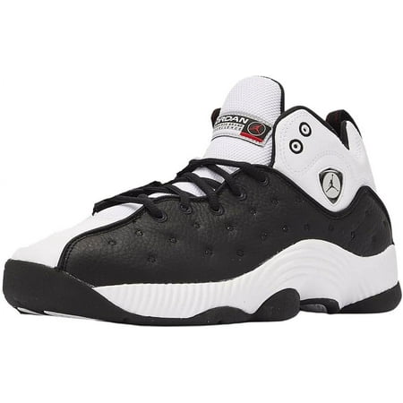 Jordan Mens Jumpman Team II Shoes,White/University Red/Black, 10
