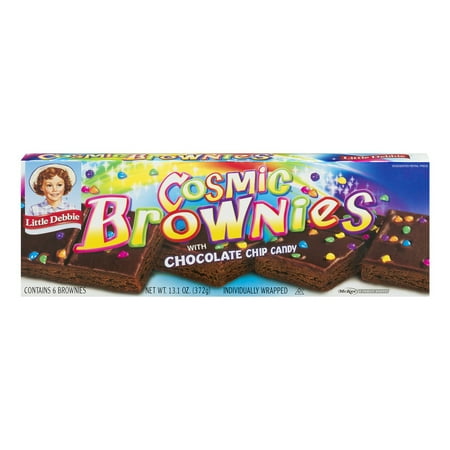 Little Debbie Cosmic Brownies with Chocolate Chip Candy - 6 CT