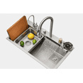 thumbnail image 2 of Tarja Fregadero De Cocina 75×45 Cm Acero Inoxidable Antihuella Tipo Submontada/Empotrable + Accesorios – Acabado Satinado, 2 of 5