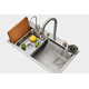 thumbnail image 2 of Tarja Fregadero De Cocina 75×45 Cm Acero Inoxidable Antihuella Tipo Submontada/Empotrable + Accesorios – Acabado Satinado, 2 of 5