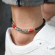 thumbnail image 3 of Tobillera de aleación unisex cuerda roja estilo étnico retro turismo joyería simple personalizada, 3 of 5