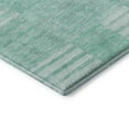 thumbnail image 4 of Addison Rugs Mayfield Washable Transitional Striped Teal Round Rug, 8' x 8', 4 of 5