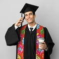 thumbnail image 5 of Fotbe Vector Mexican Otomi Style Bright Printed Class of 2024 Graduation Stole, 5 of 7