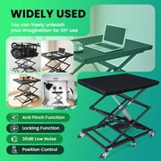 WEYRAL Electric Portable Mini Mobility Lift, 9.2''-35'' in Height Adjustable Lifting Platform with 6 Wheels