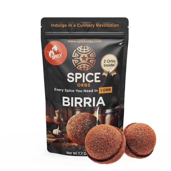 SPICY Birria Spice Orbs - 2 Pack - Instant Pot Large Spicy Birria Bomb - Made in USA - Just Add Water, Meat, & One Spice Orb