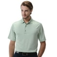 thumbnail image 1 of Monterey Club Men's Subtle Jacquard Texture Golf Polo Shirt #1489, 1 of 2