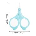 thumbnail image 4 of Unique Bargains 1 Pc Portable Nail Scissors Toenail Clippers for Child 3.23"x2.20"x0.39" Blue, 4 of 6
