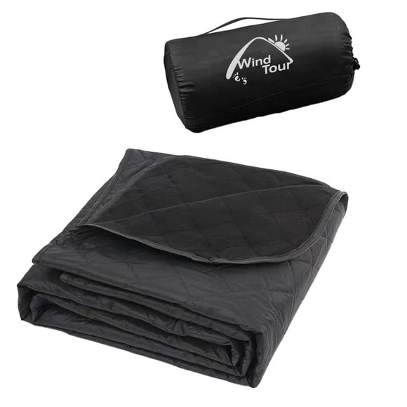 Manta Wind Tour de forro polar impermeable para exteriores, color negro