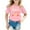 Z2-Pink, variant on Girl Shirts Heart Print Short Sleeve Crew Neck Cotton Soft Tee Casual Summer Tops ,Black,120(7-8 Years)