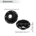 thumbnail image 4 of 12mm Motorcycle Slider Frame Aluminum Alloy Wheel Fairing Protection Crash Pad Protector Guard 55mm 23mm Black 2 Pcs, 4 of 7