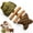 1PC, variant on Catnip and Silvervine Chew, Natural Silvervine Cat Chew Stick with Catnip, Fish Shape Cat Dental Toy for Chewing, Biting, Teeth Cleaning, Boredom Relief & Interactive Play