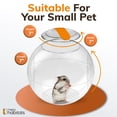 thumbnail image 3 of Pelota para hámster Happy Habitats de 7" transparente y ventilada, 3 of 7